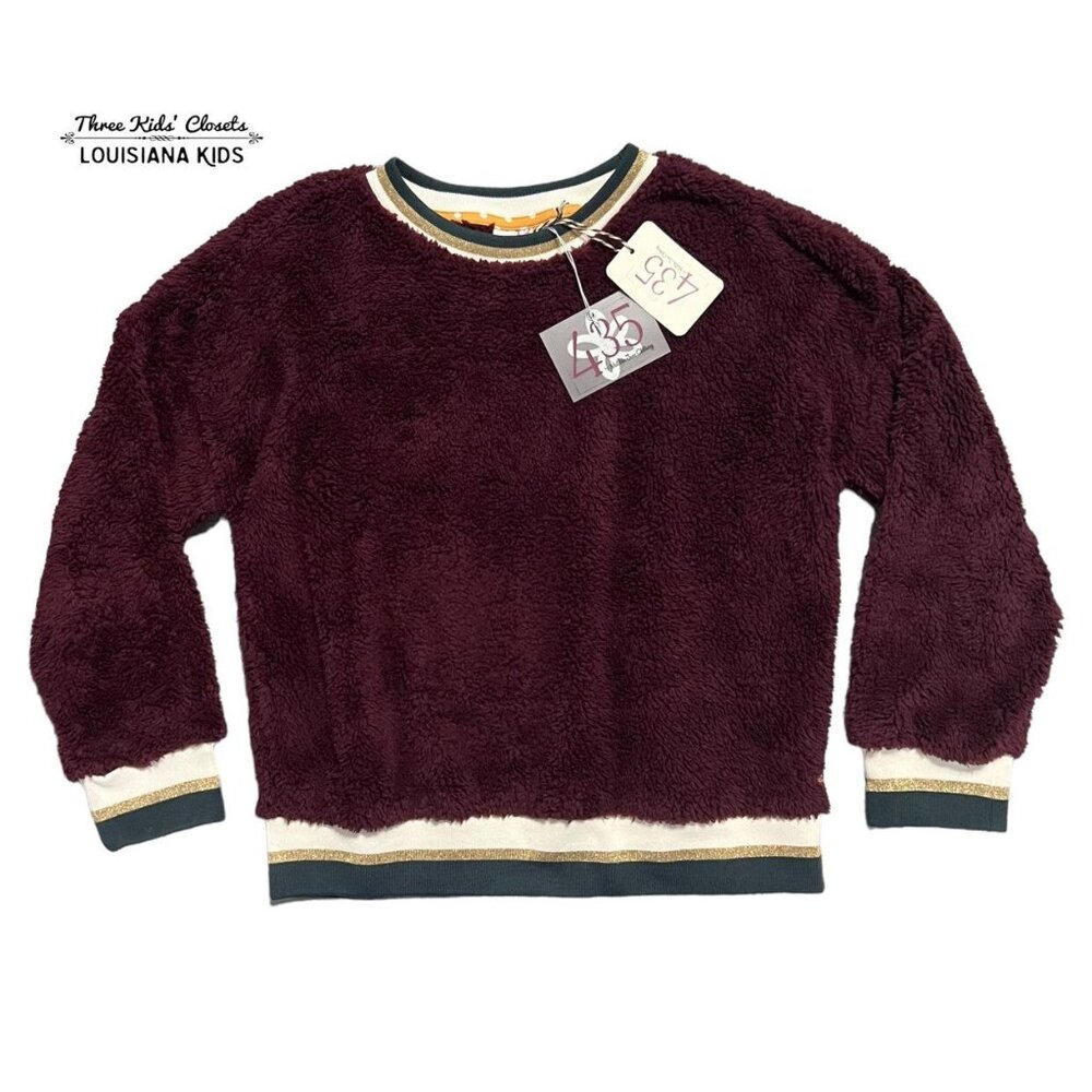 NEW Matilda Jane 435 Sz 14 Fuzzy Wuzzy Fleece Pullover Sweatshirt